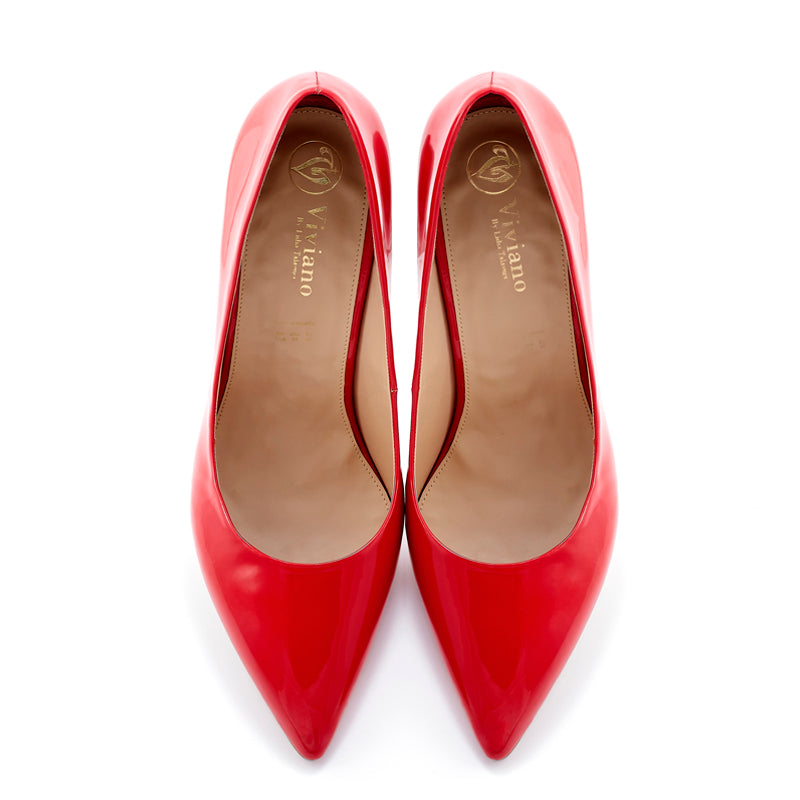 Renata Red Pointed-Toe Stiletto