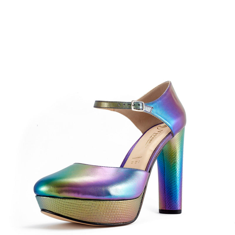 Yoli Multicolor Chunky Heel Pump