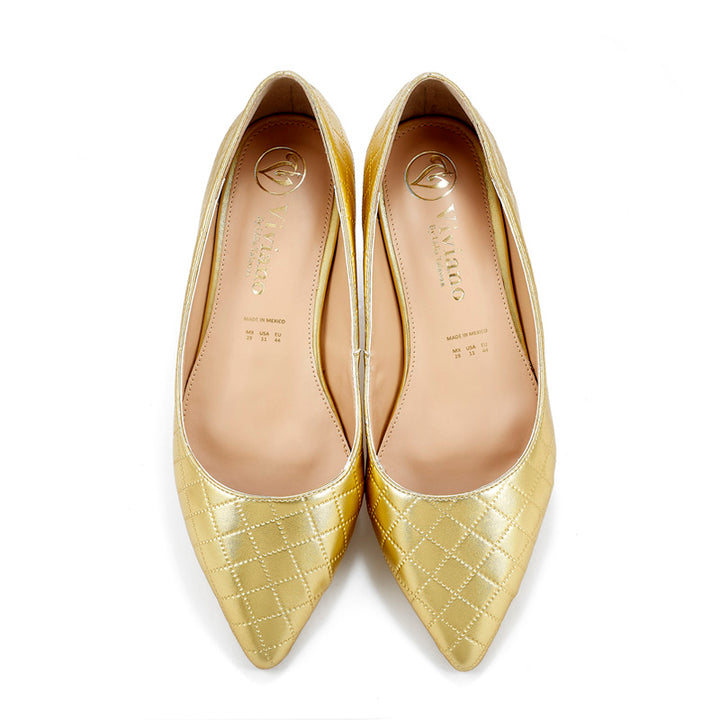 Ali Gold Garment Bullon Flats